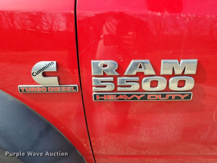 image for item NB9891 2015 Dodge Ram 5500 dump flatbed truck