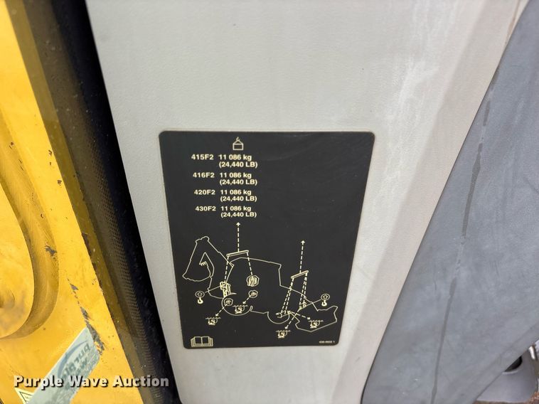 image for item ND9756 2016 Caterpillar 420F2 backhoe