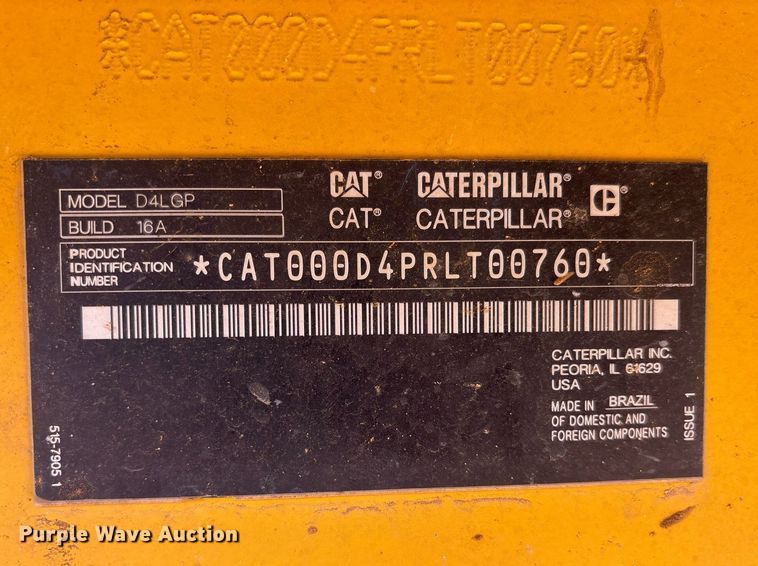 image for item ND9772 2023 Caterpillar D4 LGP dozer