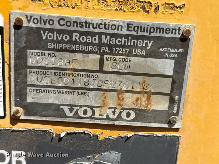 image for item NE9825 2012 Volvo DD118HF double drum vibratory roller