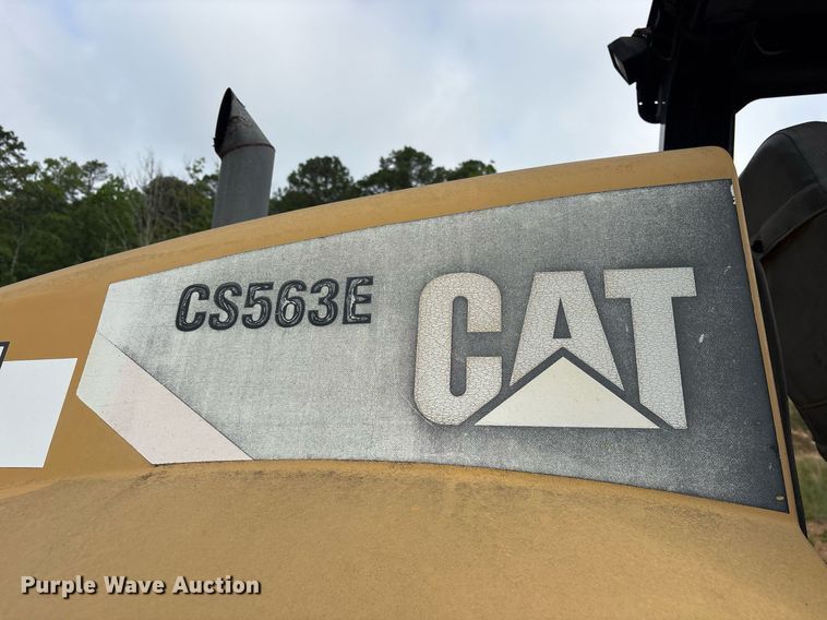 image for item OB9694 2008 Caterpillar CS-563E single drum vibratory roller