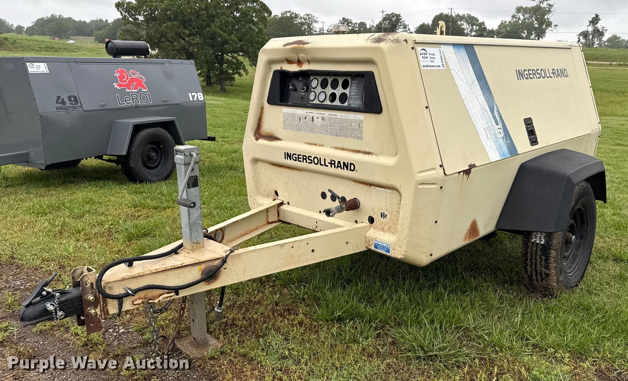 1993 Ingersoll Rand P175BWJD air compressor in Drumright, OK