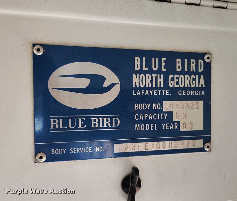 image for item DP4980 2003 Blue Bird All American school bus