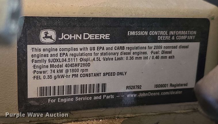 image for item DT6833 2013 HiPower HJW65T6 generator