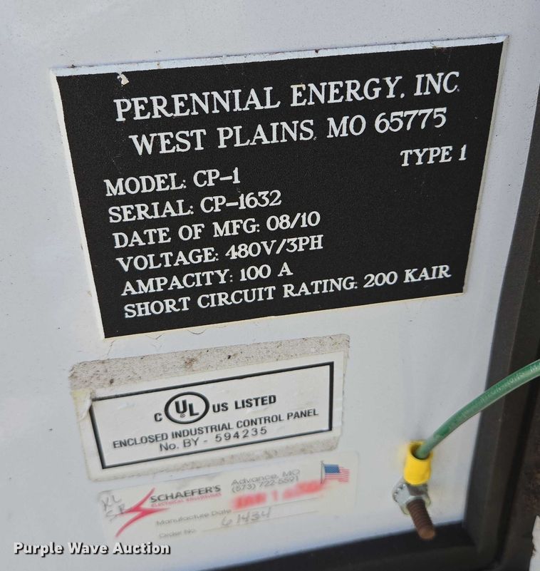 image for item DT7191 2010 Perennial Energy Inc GHS-600-65 gas flare