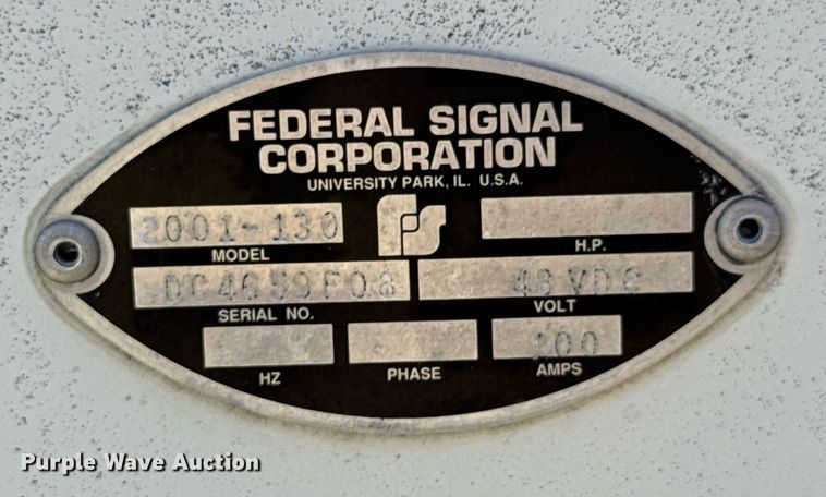 image for item DU9107 Federal Signal Corporation 2001-130 warning siren