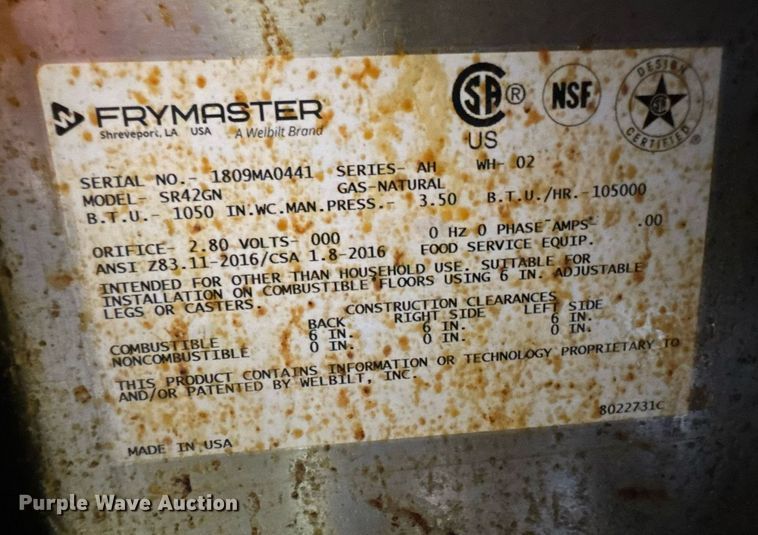 image for item DU9181 Restaurant equipment