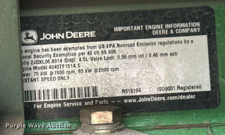 image for item DU9186 (2) L-3 Communications MEP-805B generators