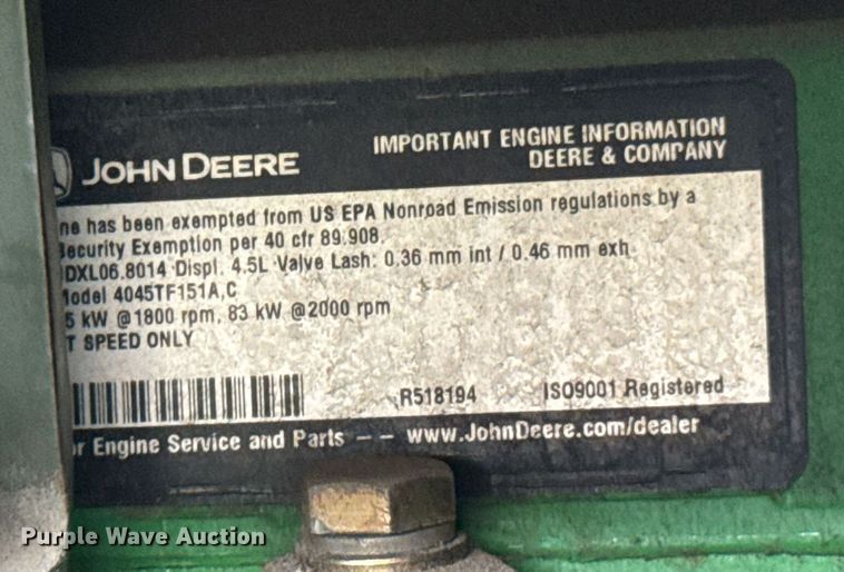 image for item DU9186 (2) L-3 Communications MEP-805B generators