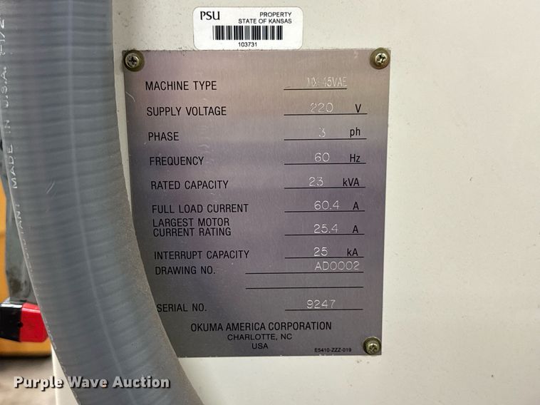 image for item DU9769 Okuma MX-45VAE CNC vertical machining center