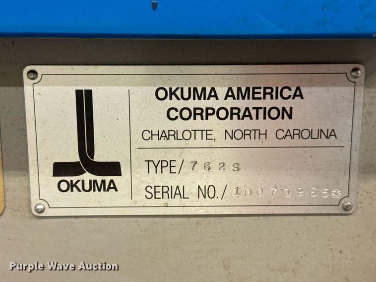 image for item DU9770 Okuma 762S lathe