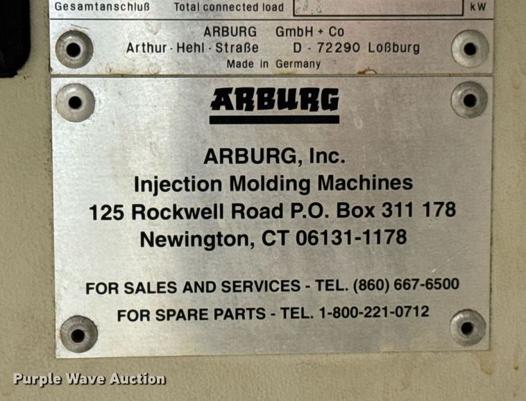 image for item DU9774 2000 Arburg 320S Allrounder injection molding machine