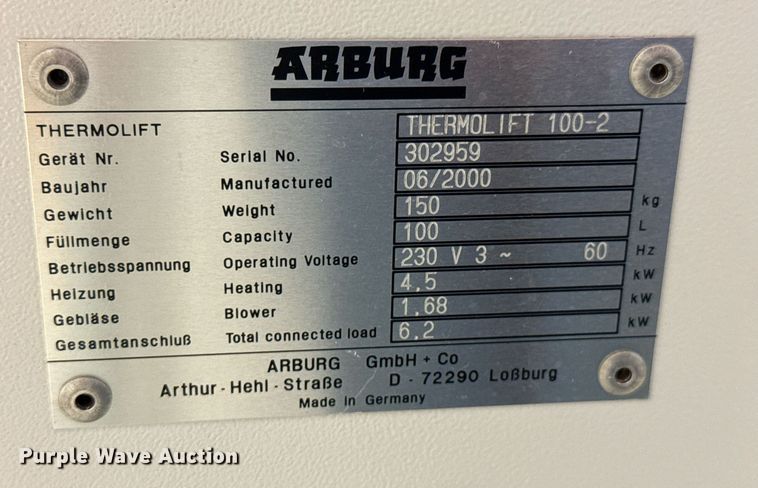 image for item DU9774 2000 Arburg 320S Allrounder injection molding machine