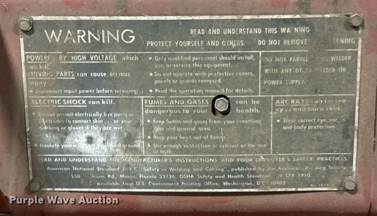 image for item DU9777 (5) welders & chop saws