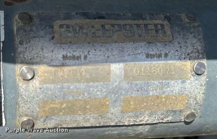 image for item DV2643 Sweepster D3209 wheel loader broom 