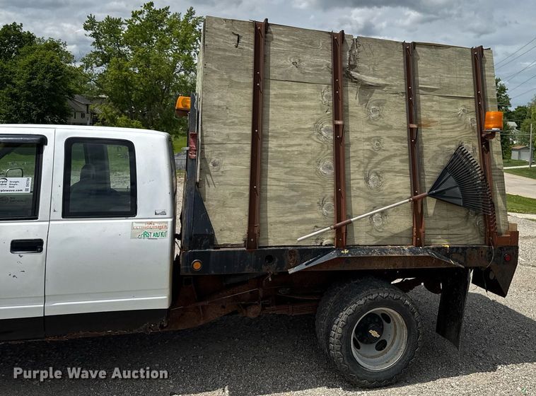 image for item DV2704 1993 Chevrolet Cheyenne 3500 Ext. Cab dump flatbed pickup truck