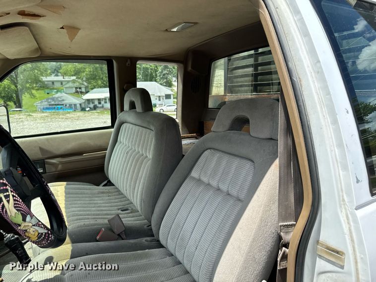 image for item DV2704 1993 Chevrolet Cheyenne 3500 Ext. Cab dump flatbed pickup truck