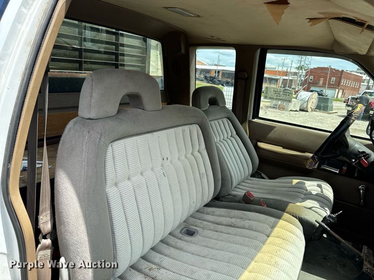 image for item DV2704 1993 Chevrolet Cheyenne 3500 Ext. Cab dump flatbed pickup truck