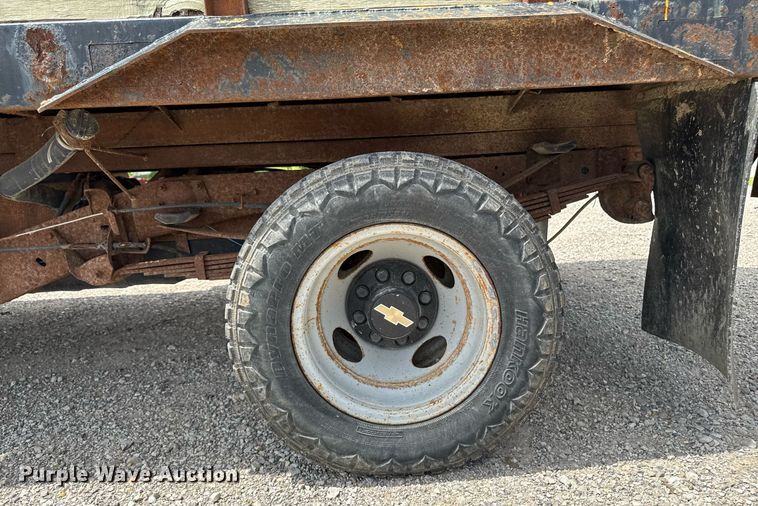 image for item DV2704 1993 Chevrolet Cheyenne 3500 Ext. Cab dump flatbed pickup truck