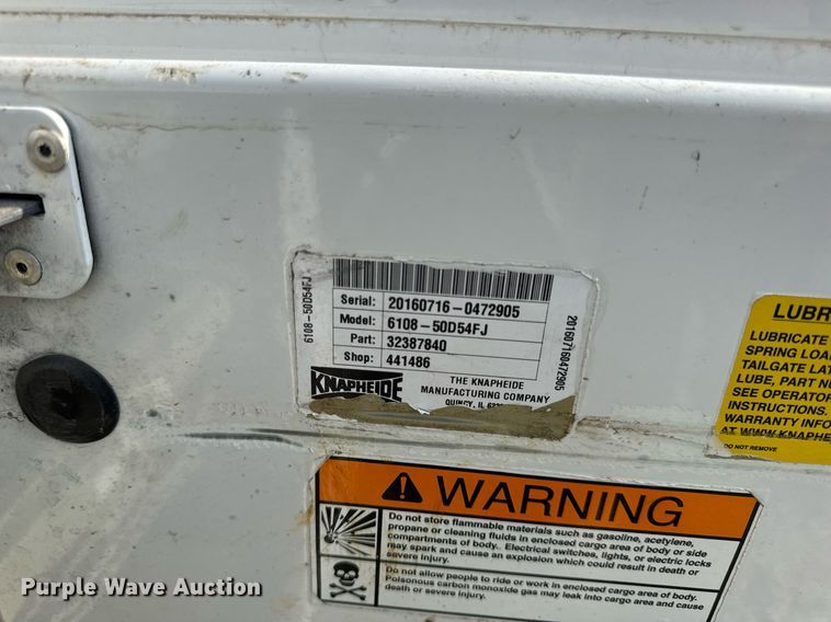 image for item DV4043 Knapheide 6108-50D54FJ utility bed 