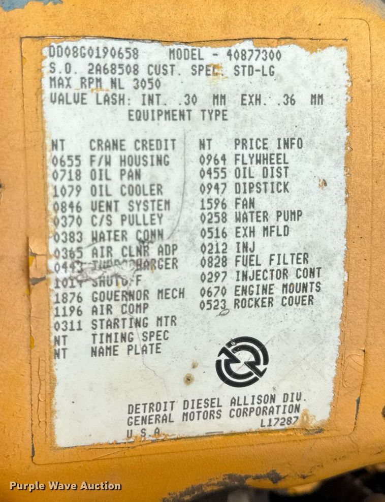 image for item DV4129 1988 Little Giant 48 crane