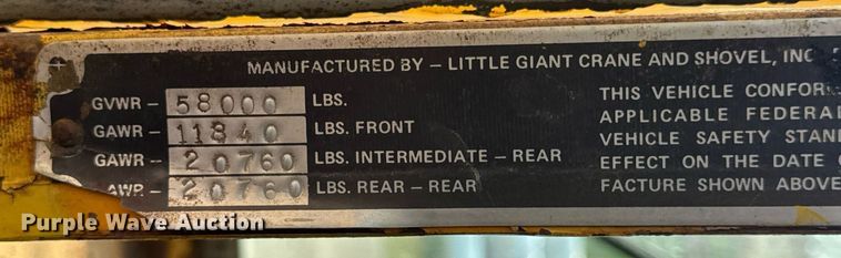 image for item DV4129 1988 Little Giant 48 crane