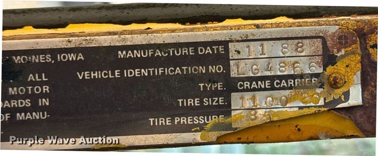 image for item DV4129 1988 Little Giant 48 crane