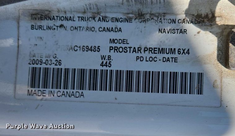 image for item DW7030 2010 International ProStar Premium semi truck