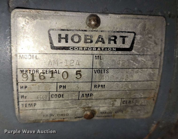 image for item DX6989 Hobart AM14 dishwasher