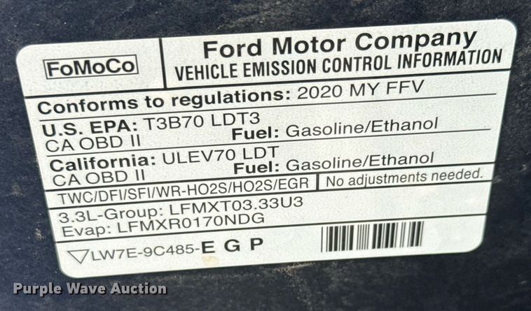 image for item DY0128 2020 Ford Explorer Police Interceptor SUV