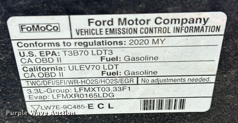 image for item DY0130 2020 Ford Explorer Police Interceptor SUV