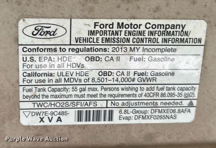 image for item DY0504 2013 Ford E350 shuttle bus