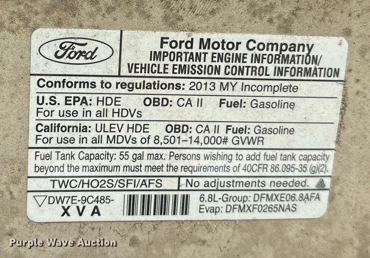 image for item DY0505 2013 Ford E350 shuttle bus