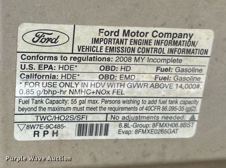 image for item DY0506 2009 Ford E450 shuttle bus