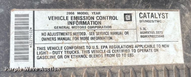 image for item DY0528 2008 Chevrolet Silverado 1500 pickup truck