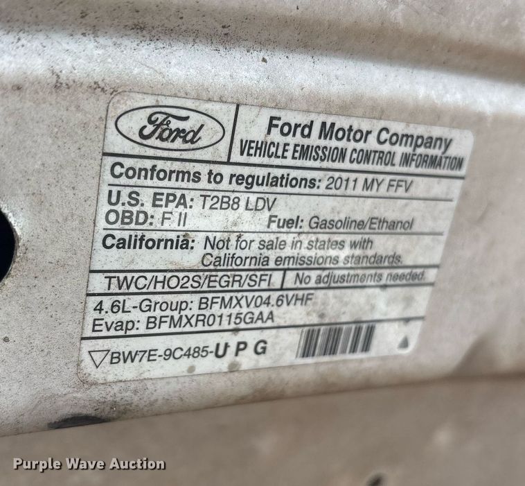 image for item DY0532 2011 Ford Crown Victoria Police Interceptor 