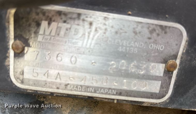 image for item DY0535 Cub Cadet 7360SS MFWD tractor