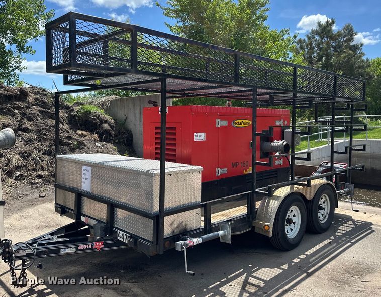 image for item EB2592 2008 PJ utility trailer with instaprime mp 150 water pump