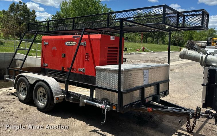 image for item EB2592 2008 PJ utility trailer with instaprime mp 150 water pump