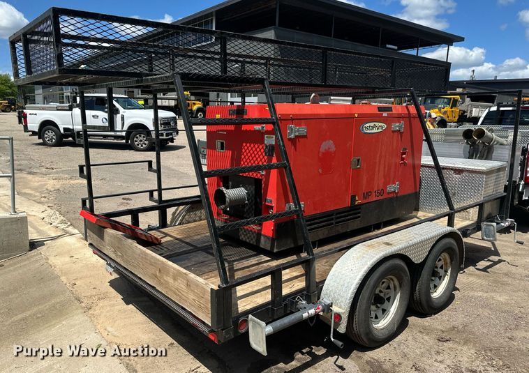 image for item EB2592 2008 PJ utility trailer with instaprime mp 150 water pump