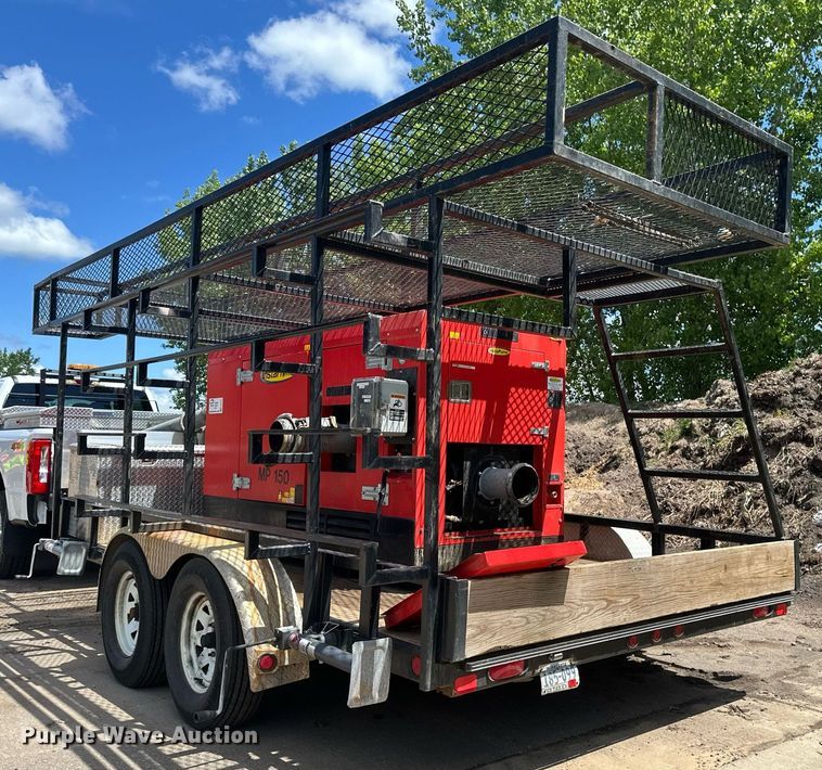 image for item EB2592 2008 PJ utility trailer with instaprime mp 150 water pump