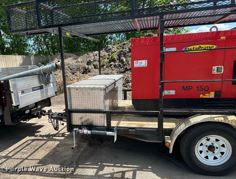 image for item EB2592 2008 PJ utility trailer with instaprime mp 150 water pump