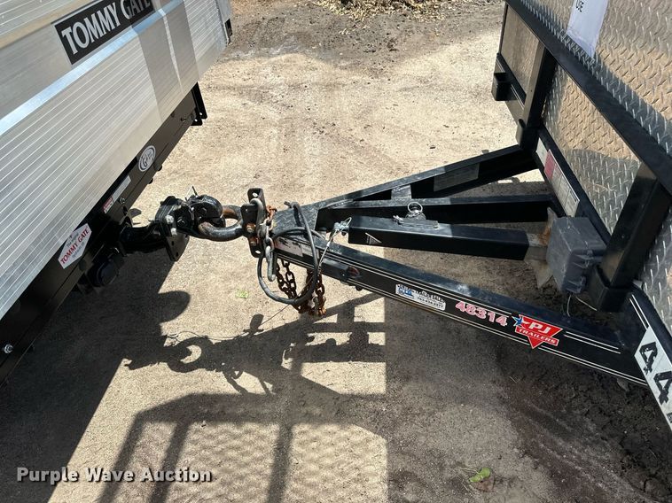 image for item EB2592 2008 PJ utility trailer with instaprime mp 150 water pump