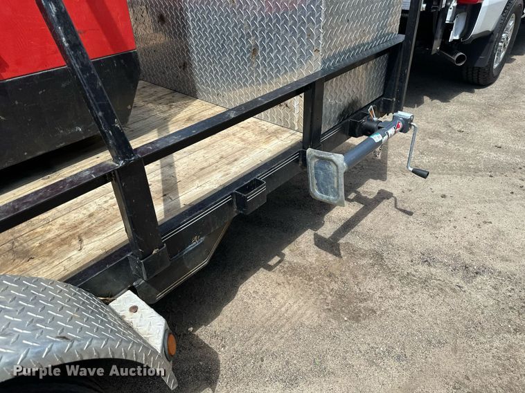 image for item EB2592 2008 PJ utility trailer with instaprime mp 150 water pump