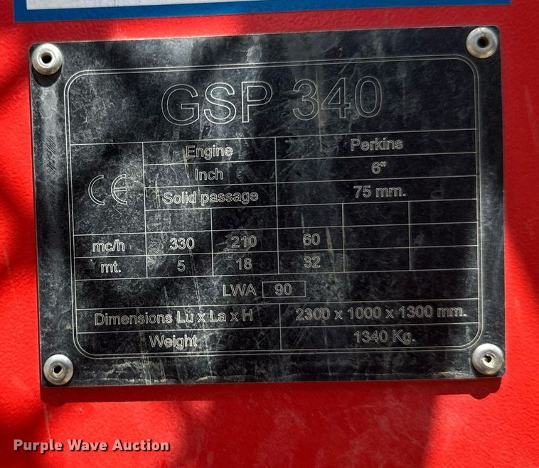 image for item EB2592 2008 PJ utility trailer with instaprime mp 150 water pump