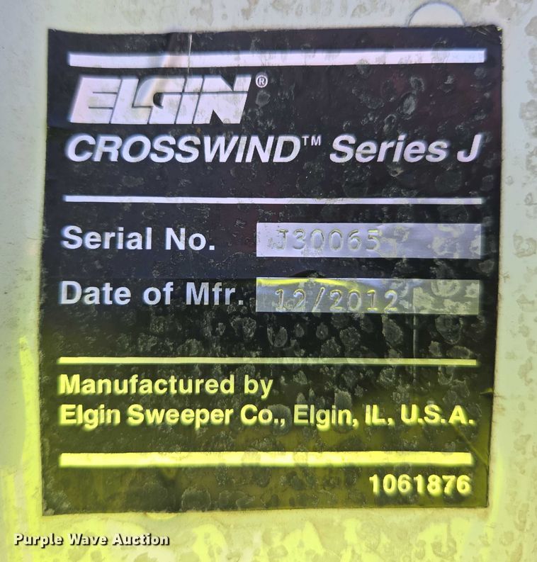 image for item EC1035 2012 Freightliner Business Class M2 street sweeper truck