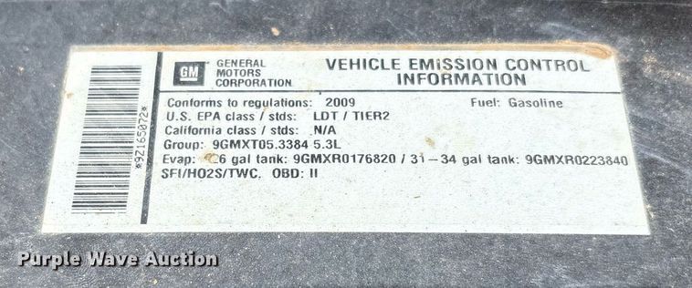 image for item EF3115 2009 Chevrolet Silverado 1500 pickup truck