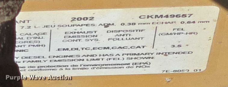 image for item EF3539 2003 Blue Bird C7H064 school bus