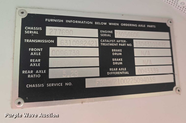 image for item EF3541 2011 Blue Bird Vision school bus