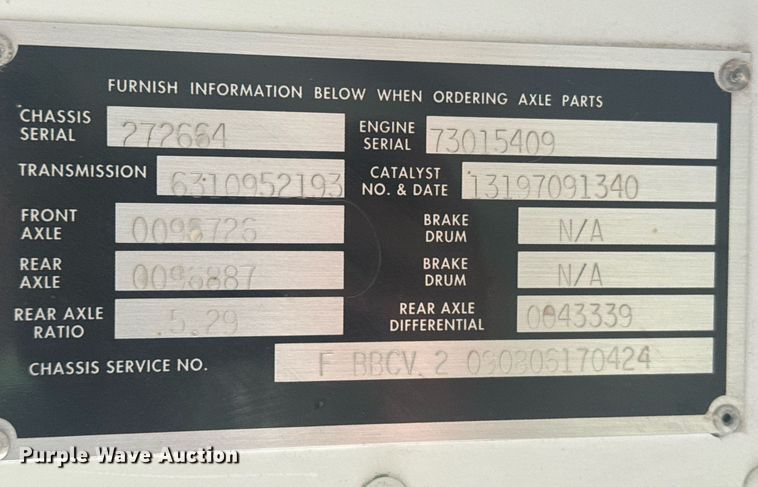 image for item EG6496 2010 Blue Bird Vision school bus